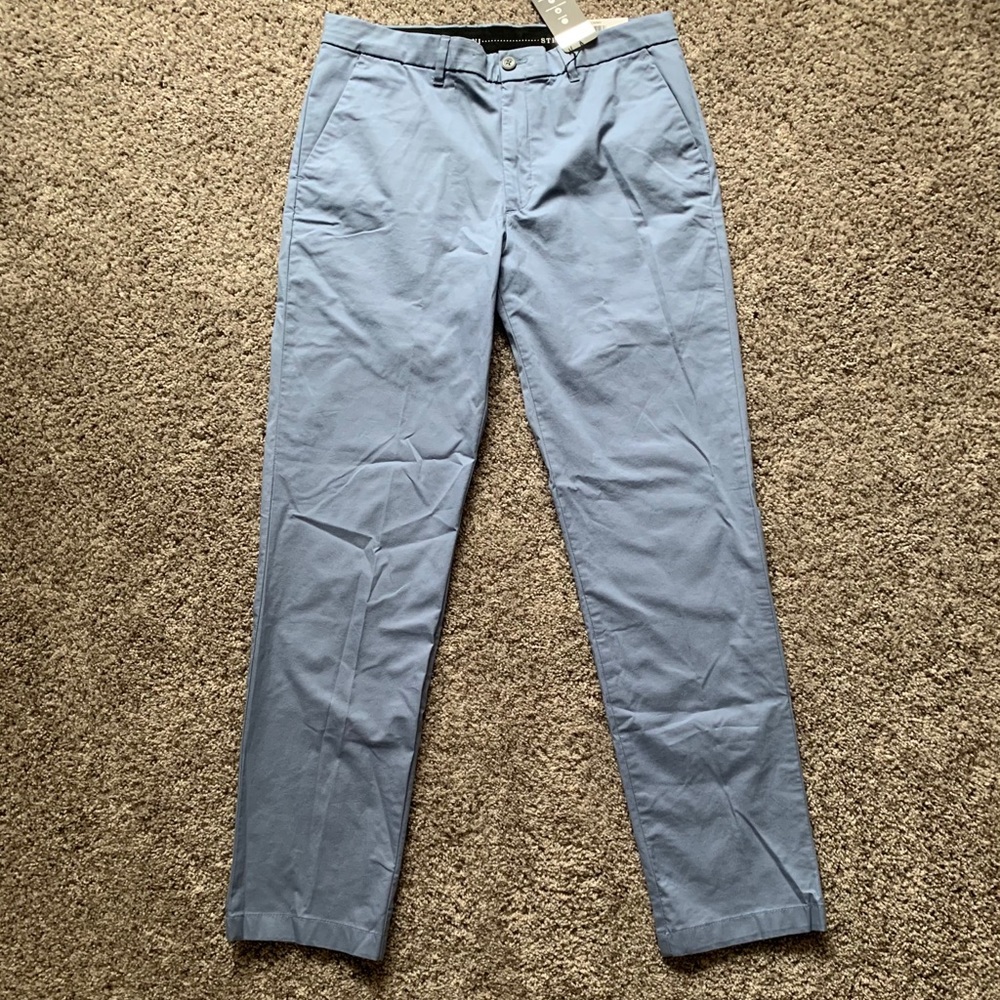 Alfani Men's AlfaTech Chino Pants Blue 32X32